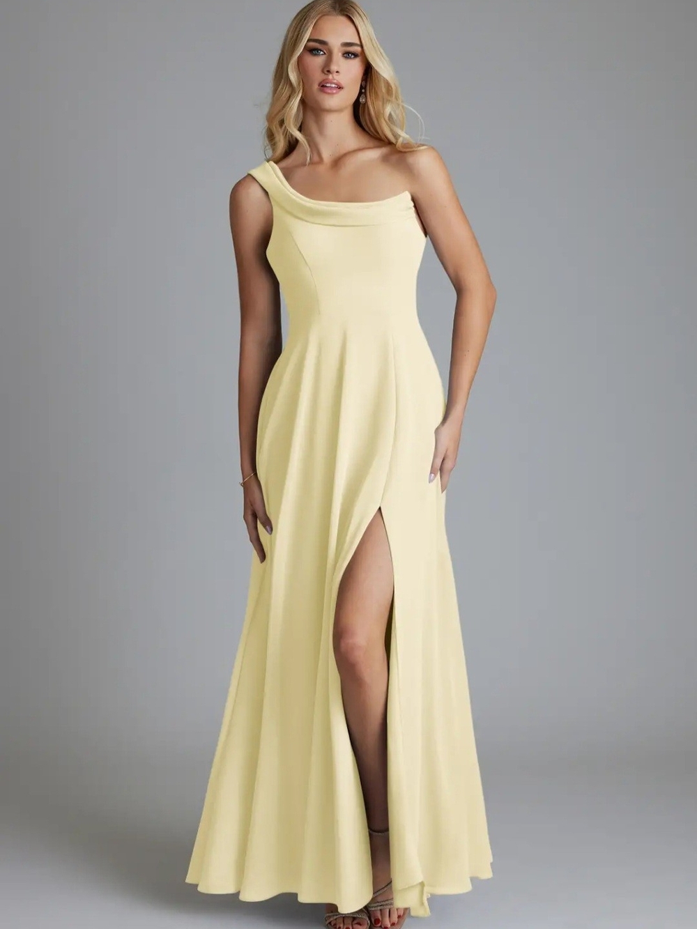 Azazie Lemon Sorbet Bridesmaid Dress NWT Never Worn